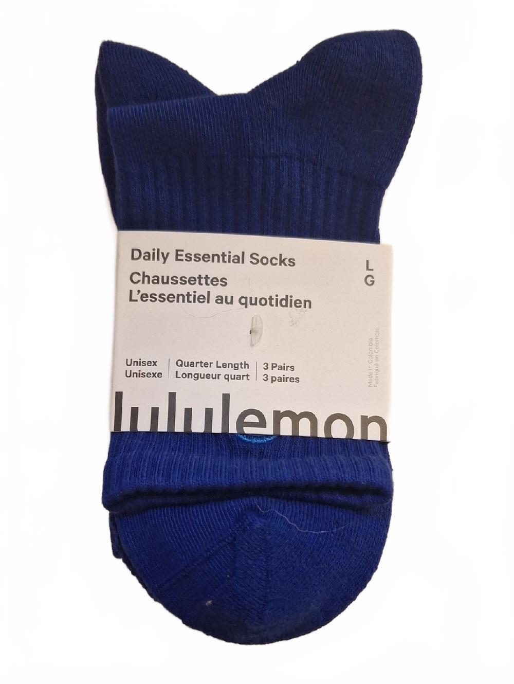 NWT lululemon athletica Daily Essential Socks 3 Pack